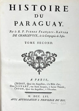 Histoire du Paraguay. Pierre-François Xavier de Charlevoix