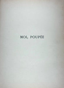 Moi, poupée. Texte et eaux-fortes d'une jeune fille à la page