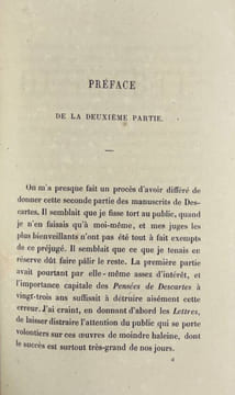 Œuvres inédites de Descartes,
précédées d'une Introduction sur la Méthode par Foucher de Careil. René Descartes, Foucher de Careil