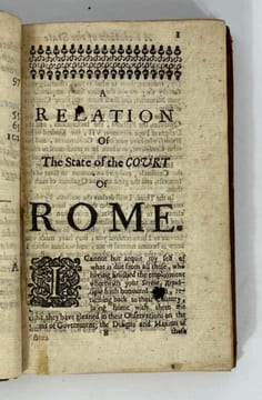 A Relation Of the State of the Court of Rome

Made in the Year 1661 at the Council of Pregadi

by the Most Excellent, the Lord Angelo ...
