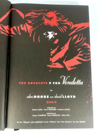 Absolute V for Vendetta [signed with a drawing]