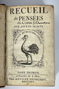 Réflexions et pensées du  Comte J. O[xenstierna] sur divers sujets