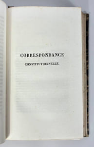 Correspondance de Don Pèdre Premier
Empereur Constitutionnel du Brésil
avec le Feu Roi de Portugal Don Jean VI, son Père
durant les Troubles du Brésil
