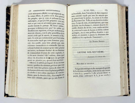 Correspondance de Don Pèdre Premier
Empereur Constitutionnel du Brésil
avec le Feu Roi de Portugal Don Jean VI, son Père
durant les Troubles du ...
