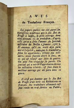 Réflexions sur le caractère et les talents militaires de Charles XII, roi de Suède. Frédéric II, roi de Prusse
