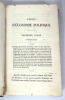 Cours d'économie politique. Pellegrino Rossi