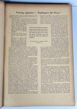 Injustice as a System: Systematic Infractions in the Law by the Soviets. Un comité de juristes / International Committee of Jurists