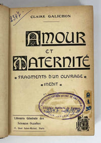 Amour et maternité. Fragments d'un ouvrage inédit