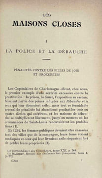 Les maisons closes au XVIIIe siècle. Académies de filles et courtières d'amour, maisons clandestines, matrones, mères abbesses, appareilleuses et ...