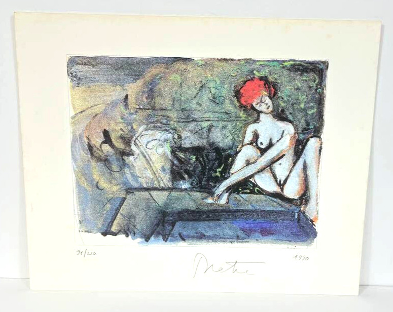 Lot de 2 lithographies de 1990, signées et numérotées. Jean-Claude Prêtre