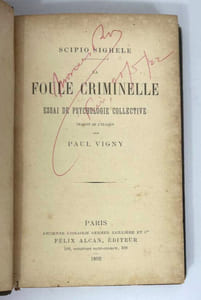 La foule criminelle. Essai de psychologie collective