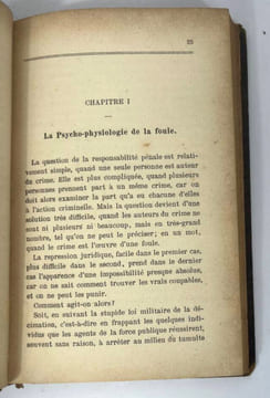 La foule criminelle. Essai de psychologie collective. Scipio Sighele, Paul Vigny