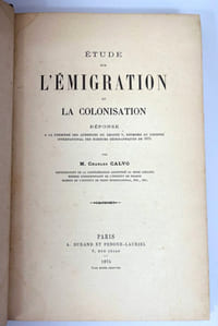 Étude sur l'immigration et la colonisation