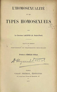 L'homosexualité et les types homosexuels