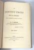 Les institutions de la Russie depuis les réformes de l'Empereur Alexandre II, vol. 1. Johann Heinrich Schnitzler