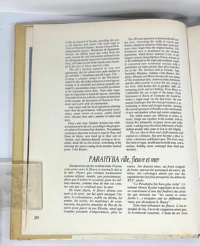 Parahyba. A cidade, o rio e o mar / The city, the river and the sea / La ville, le fleuve et la mer. Alvimar et Gonzaga Rodrigues (ed. et texte)