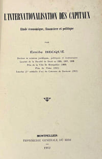 L'internationalisation des capitaux. Étude économique, financière et politique