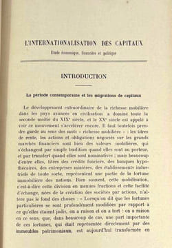 L'internationalisation des capitaux. Étude économique, financière et politique. Émile Becqué