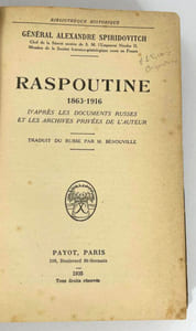 Raspoutine (1863-1916). D'après les documents russe et les archives privées de l'auteur