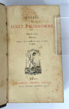 Oeuvre de Sully Prudhomme. Poésies, 1878-1879 - Lucrèce : De la Nature des choses, 1er Livre. La Justice. Sully Prudhomme, Lucrèce