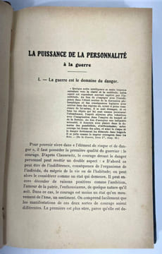 La puissance de la personnalité à la guerre. Étude d'après Clausewitz. Hugo von Freytag-Loringhoven