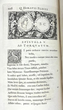 Quinti Horatii Flacci Opera. Horace, Iohannes Pine [John Pine]