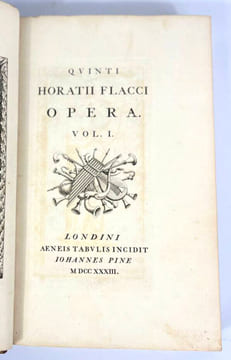 Quinti Horatii Flacci Opera. Horace, Iohannes Pine [John Pine]