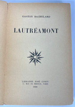 Lautréamont [signé]. Gaston Bachelard