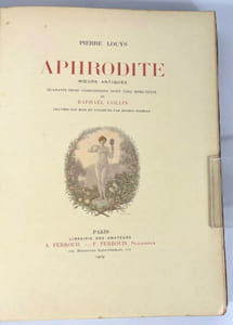 Aphrodite. Mœurs antiques