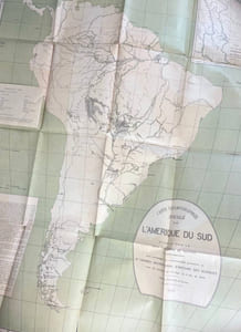 Les idées sur la physiographie sud-américaine (évolution des idées), avec deux cartes géographiques