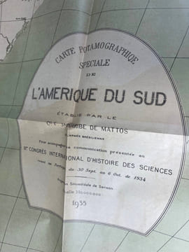 Les idées sur la physiographie sud-américaine (évolution des idées), avec deux cartes géographiques. Francisco Jaguaribe Gomes de Mattos