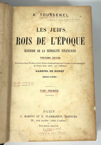 Les juifs rois de l'époque. Histoire de la féodalité financière