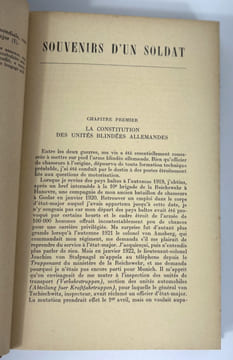 Souvenirs d'un soldat. Heinz Guderian
