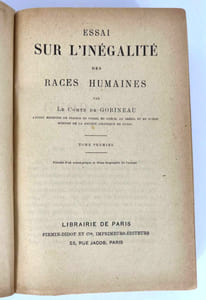 Essai sur l'inégalité des races humaines