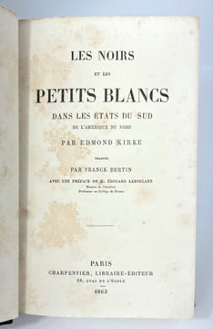 Les Noirs et les petits Blancs
dans les États du Sud de l'Amérique du Nord. Edmond Kirke