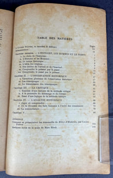 Apologie pour l'histoire ou métier d'historien. Marc Bloch
