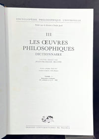Les oeuvres philosophiques. Tome III de l'Encyclopédie philosophique universelle