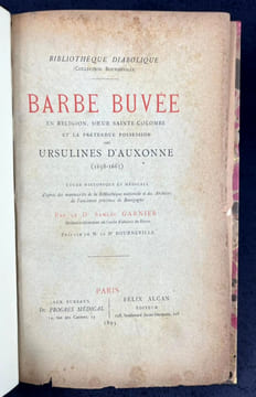 Barbe Buvée en religion, Sœur Sainte-Colombe et la prétendue possession des Ursulines d'Auxonne (1658-1663). Samuel Garnier