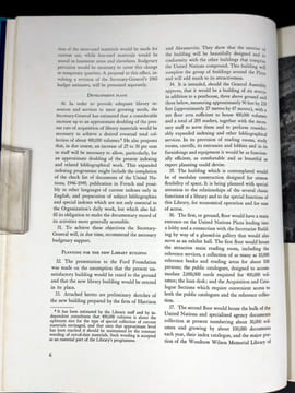 The Dag Hammarskjold Library: Gift of the Ford Foundation. United Nations