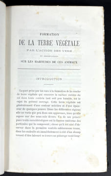 Rôle des vers de terre dans la formation de la terre végétale. Charles Darwin
