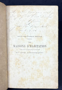 Les maisons d'habitation. Leur construction et leur aménagement