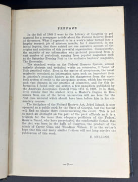 The Federal Reserve Conspiracy. Eustace Clarence Mullins