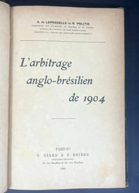 L'arbitrage anglo-brésilien de 1904