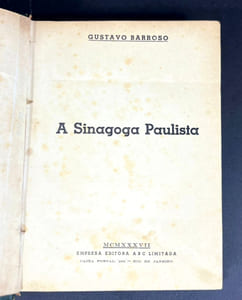 A Sinagoga Paulista