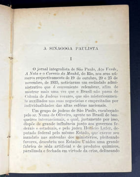 A Sinagoga Paulista. Gustavo Barroso