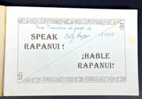 Speak Rapanui!: The language of Easter Island = Hable rapanui! : la lengua de Isla de Pascua [signed]