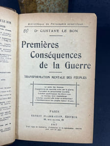 L'évolution de la matière ; Premières conséquences de la guerre (lot de 2 livres)