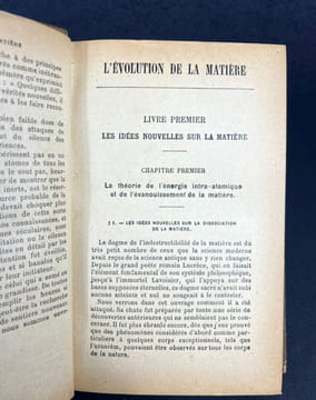 L'évolution de la matière ; Premières conséquences de la guerre (lot de 2 livres). Gustave Le Bon