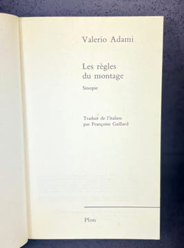 Les règles du montage [signé]. Valerio Adami
