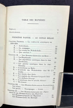 Les sociétés secrètes des hommes-léopards en Afrique noire. Paul-Ernest Joset